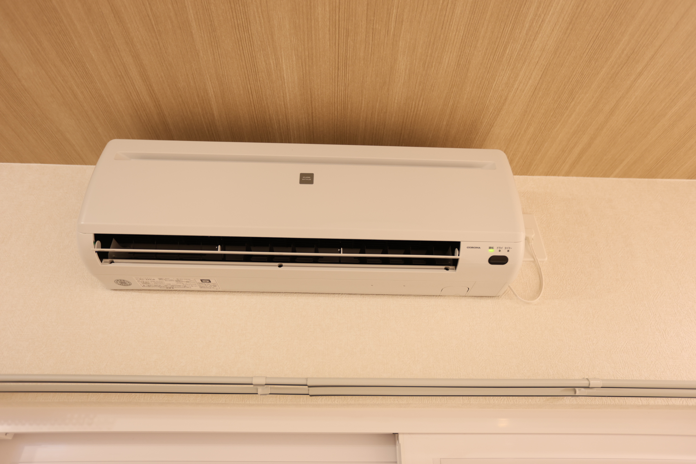 新品のエアコン