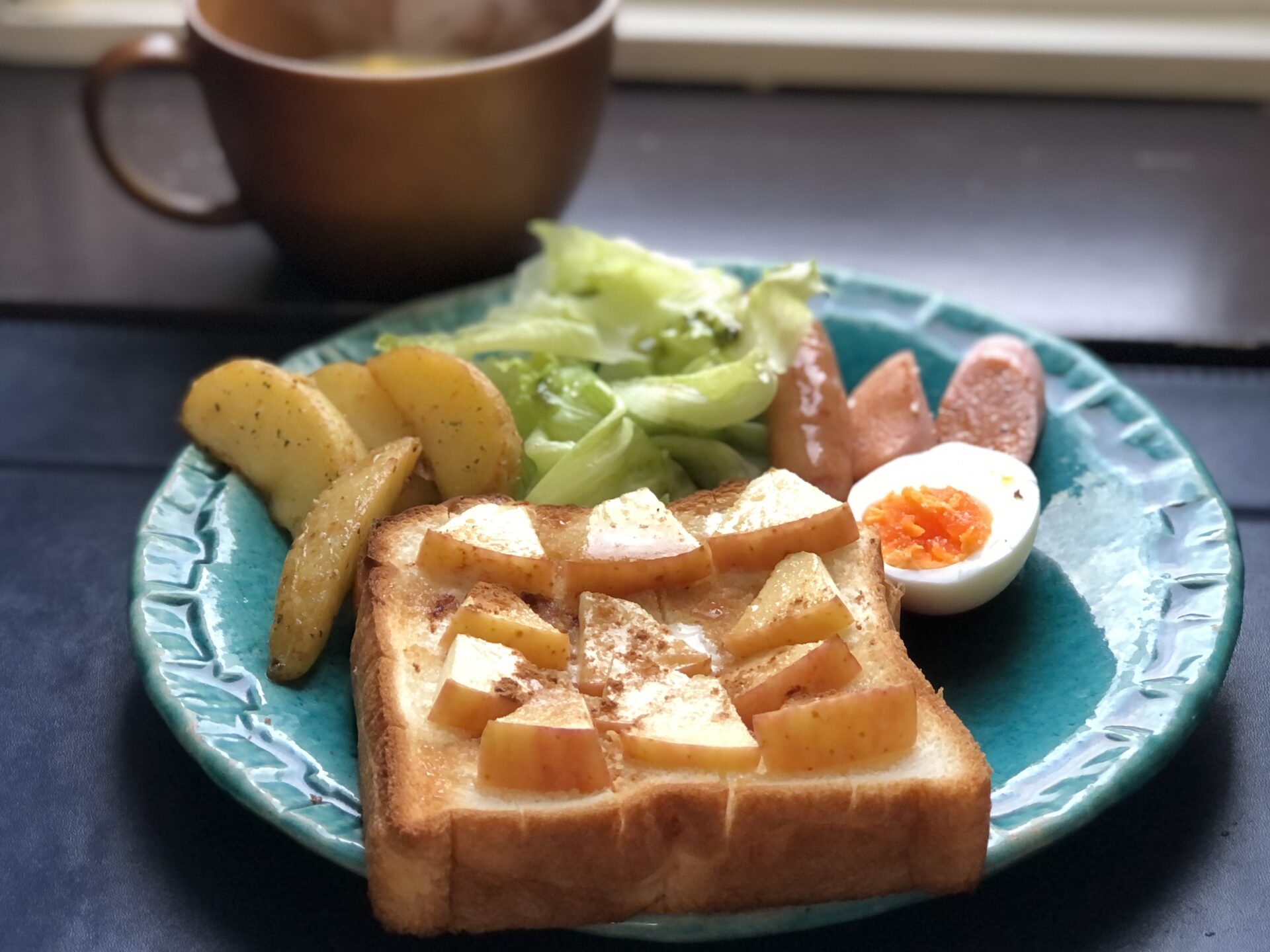 【魚焼きグリルで】アップルシナモントースト